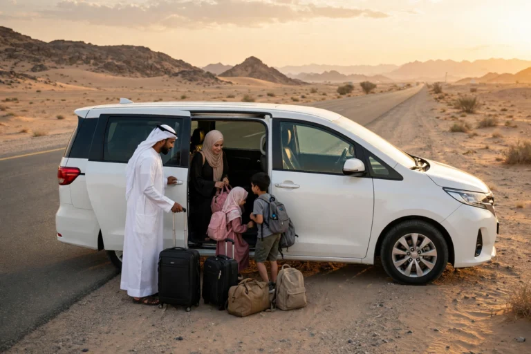 Hyundai H1 van for Umrah group transfers